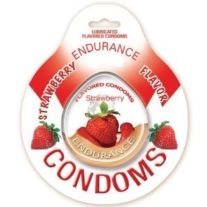 Condones de sabores lubricados 