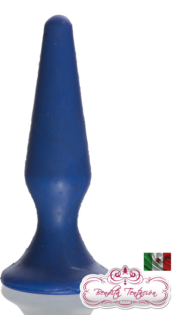 Plug anal 100% silicón azul