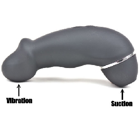 Estimulador de clitoris con succion y penetracion
